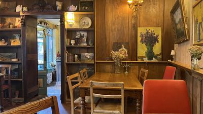 Old tables and decor